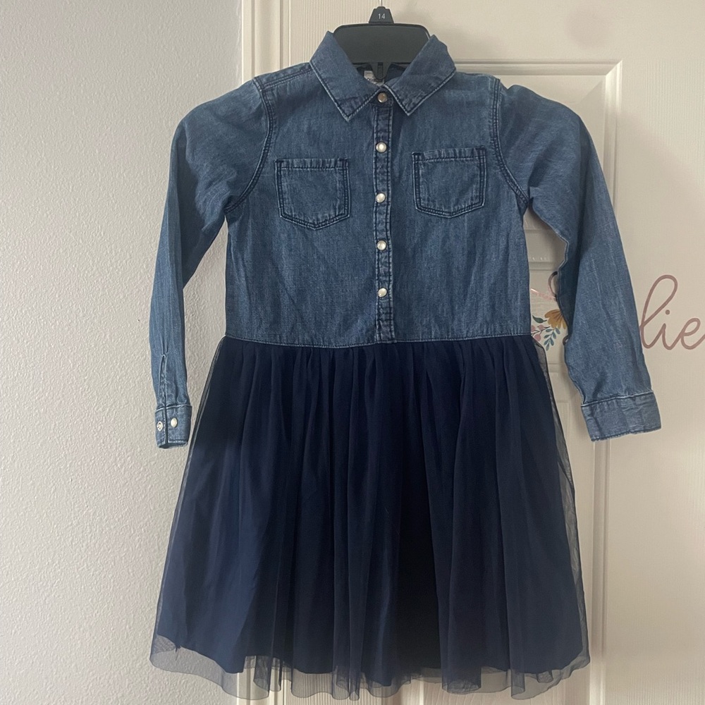 Classic OshKosh B'Gosh Denim/Tulle Dress Size 2T